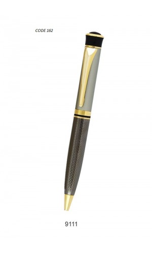 Sp Metal ball pen with colour black grey (grip golden) ...